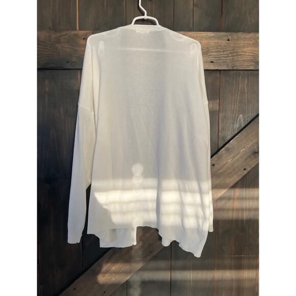 Maurices Cardigan Sweater Womens PLus Size 3XL White Open Pockets Casual - Picture 6 of 6